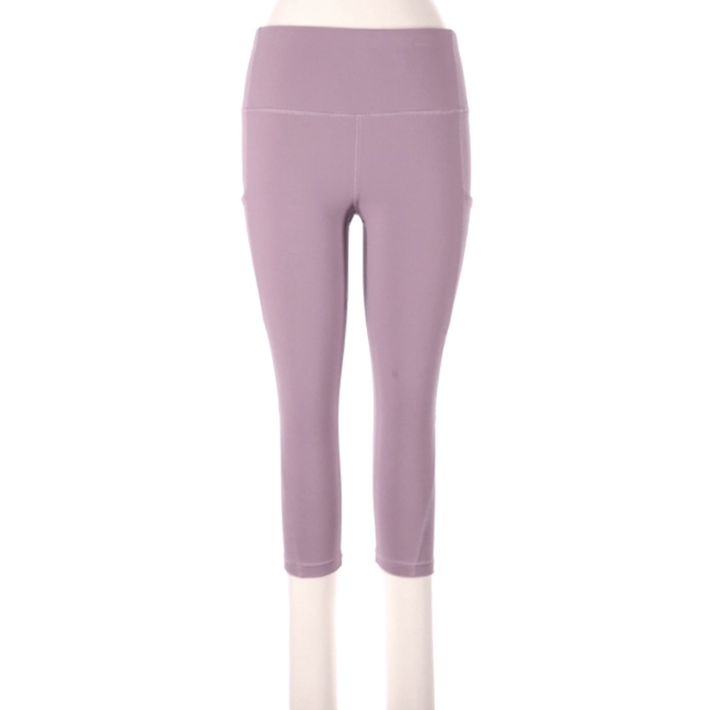 Phisockat Purple High-Waisted Capri Leggings - Picture 2 of 4